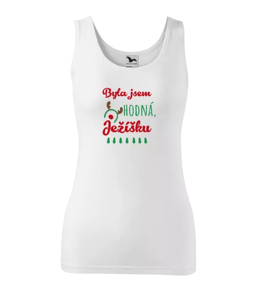 Vianočné tielko Byla jsem hodná, Ježíšku - kopie