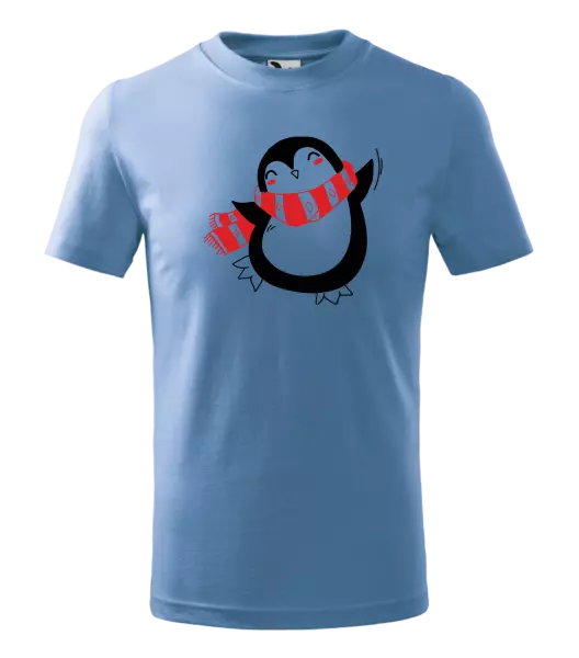 Detské vianočné tričko Tučňák - kopie