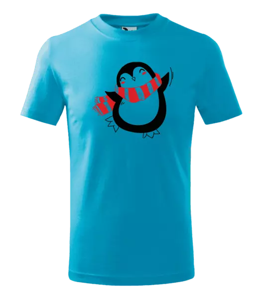 Detské vianočné tričko Tučňák - kopie