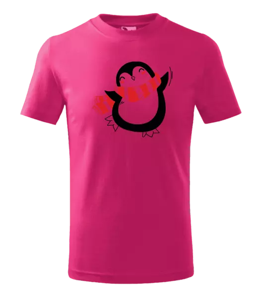 Detské vianočné tričko Tučňák - kopie