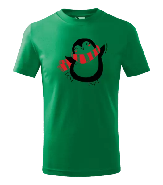 Detské vianočné tričko Tučňák - kopie