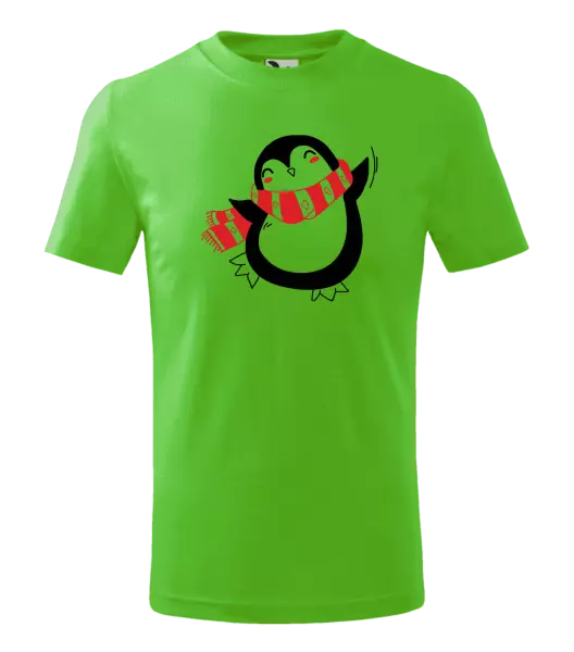 Detské vianočné tričko Tučňák - kopie