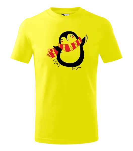 Detské vianočné tričko Tučňák - kopie