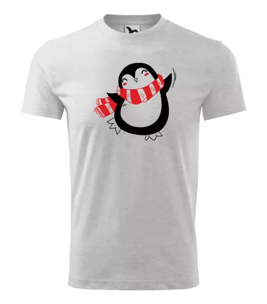 Detské vianočné tričko Tučňák - kopie