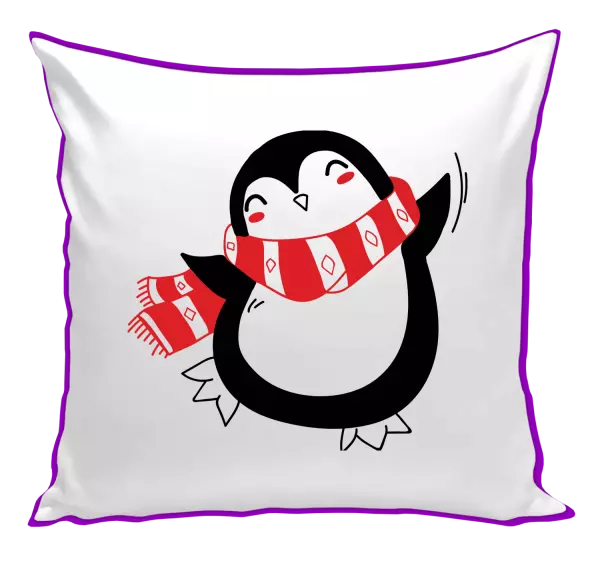 Vianočný vankúš Tučňák - kopie