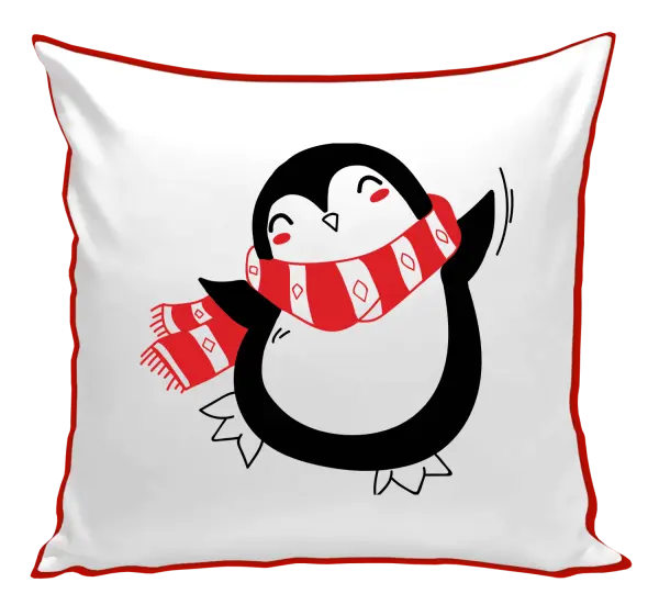 Vianočný vankúš Tučňák - kopie