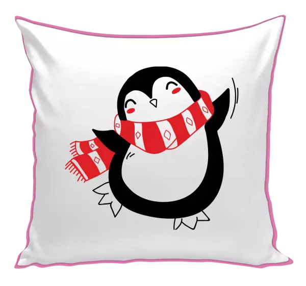 Vianočný vankúš Tučňák - kopie