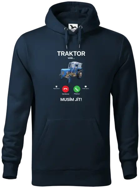 Pánská mikina Traktor volá... musím jít!