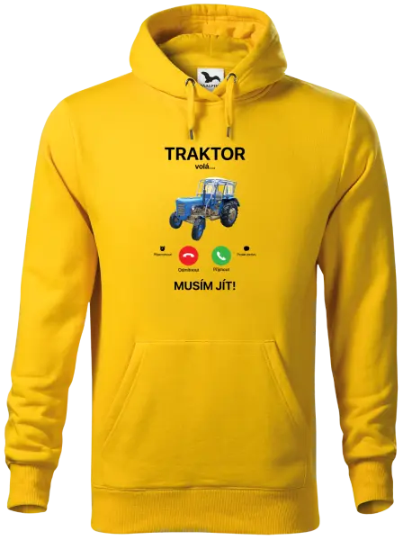 Pánská mikina Traktor volá... musím jít!