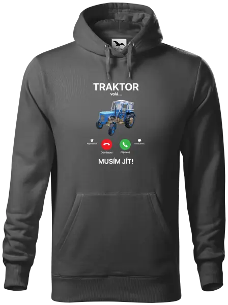 Pánská mikina Traktor volá... musím jít!