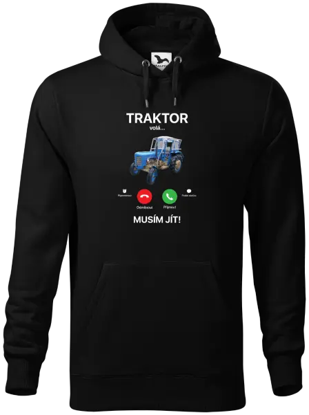 Pánská mikina Traktor volá... musím jít!