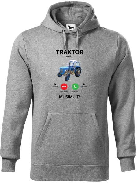 Pánská mikina Traktor volá... musím jít!