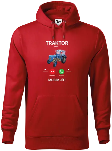 Pánská mikina Traktor volá... musím jít!