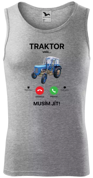 Pánské tílko Traktor volá... musím jít!