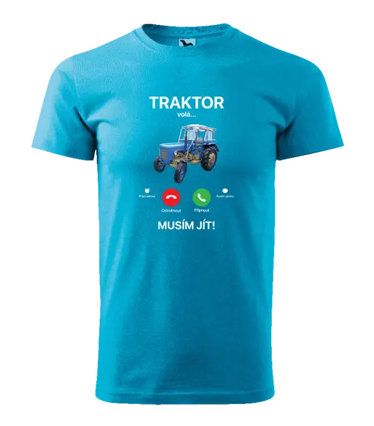 Pánské tričko Traktor volá... musím jít!
