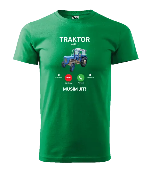 Pánské tričko Traktor volá... musím jít!