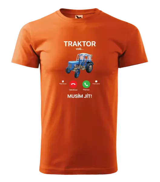Pánské tričko Traktor volá... musím jít!