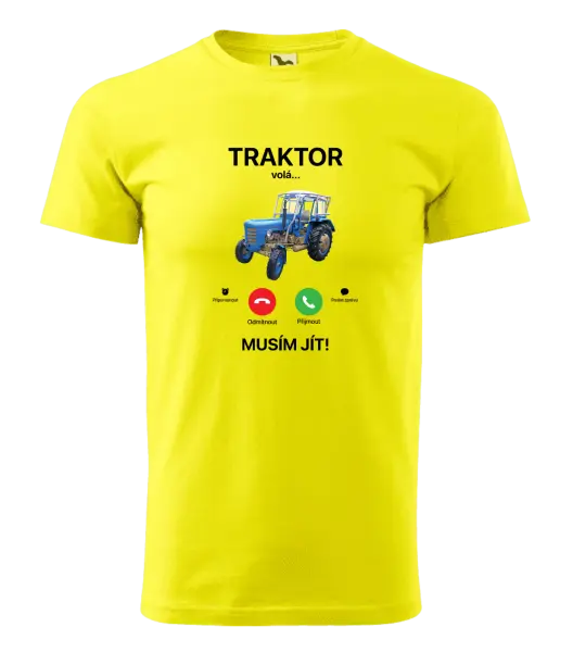 Pánské tričko Traktor volá... musím jít!