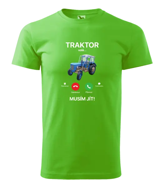 Pánské tričko Traktor volá... musím jít!
