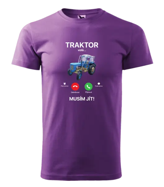 Pánské tričko Traktor volá... musím jít!