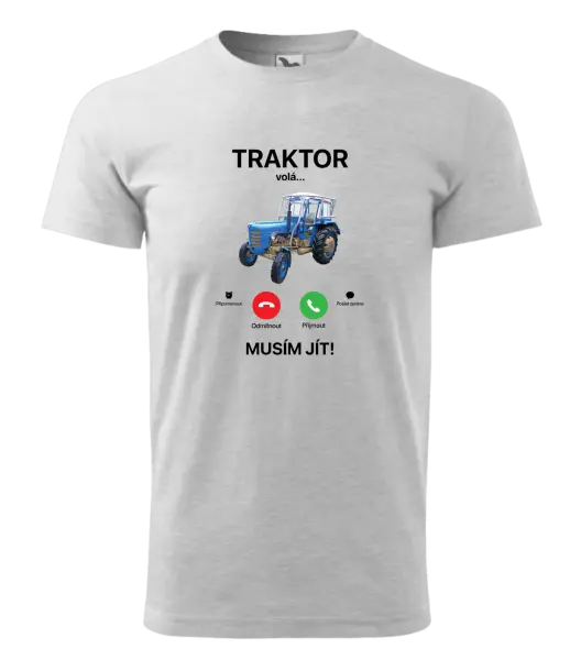 Pánské tričko Traktor volá... musím jít!