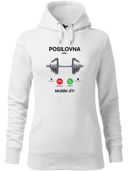 Látková taška Posilovna volá... musím jít!