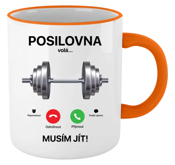 Hrnek Posilovna volá... musím jít!