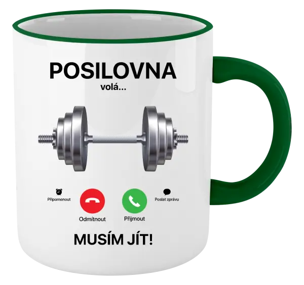 Hrnek Posilovna volá... musím jít!