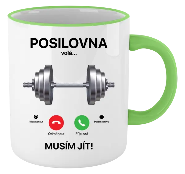 Hrnek Posilovna volá... musím jít!