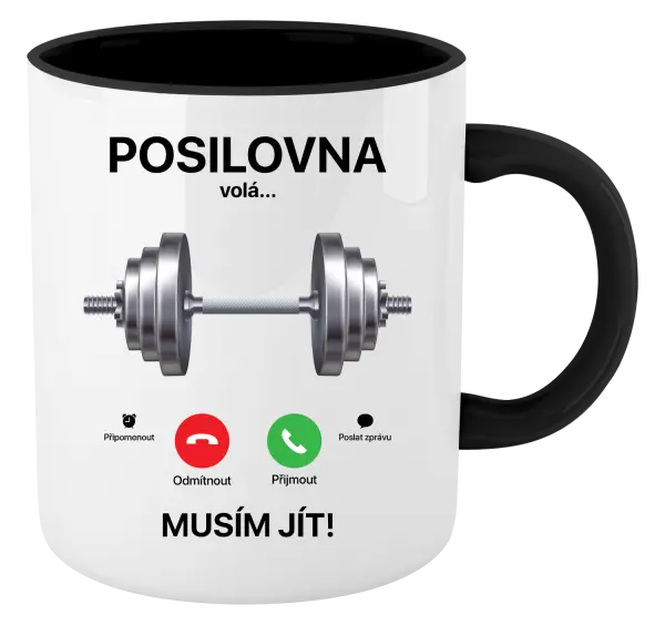 Hrnek Posilovna volá... musím jít!