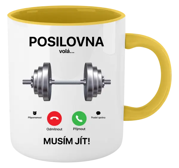 Hrnek Posilovna volá... musím jít!