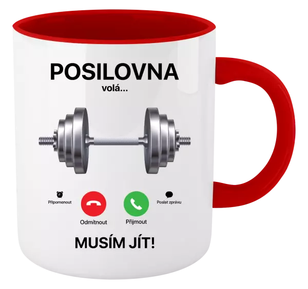 Hrnek Posilovna volá... musím jít!