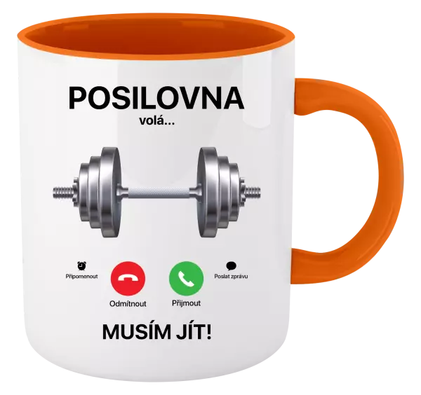 Hrnek Posilovna volá... musím jít!
