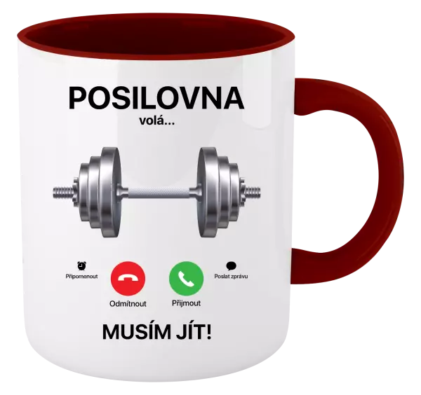 Hrnek Posilovna volá... musím jít!