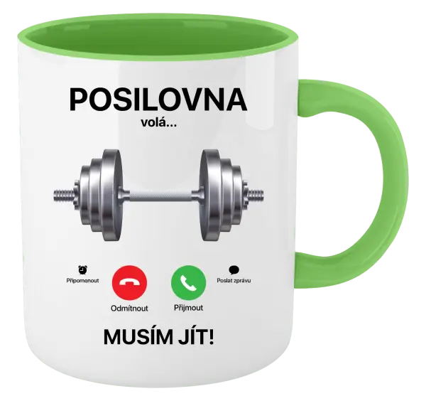 Hrnek Posilovna volá... musím jít!