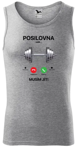 Pánské tílko Posilovna volá... musím jít!
