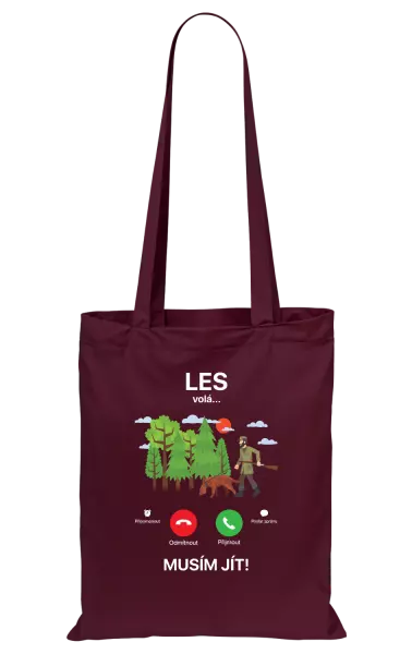 Látková taška Les volá... musím jít!