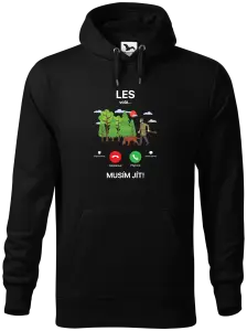 Pánská mikina Les volá... musím jít!