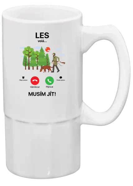 Půllitr Les volá... musím jít!