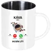 Nerezový hrnek Káva volá... musím jít!