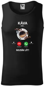Pánské tílko Káva volá... musím jít!