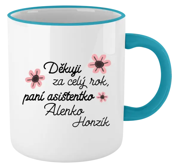 Hrnek Děkuji za celý rok, paní asistentko