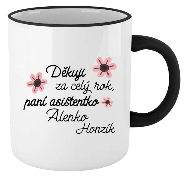 Hrnek Děkuji za celý rok, paní asistentko