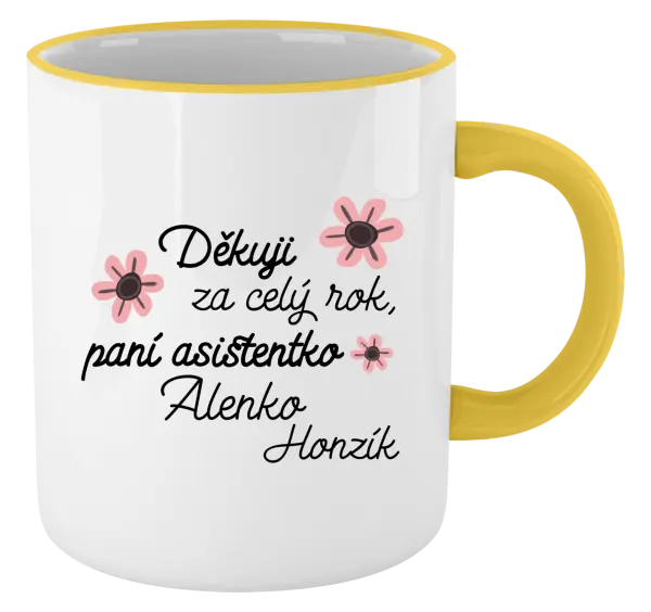 Hrnek Děkuji za celý rok, paní asistentko