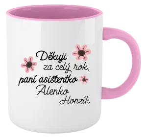 Hrnek Děkuji za celý rok, paní asistentko