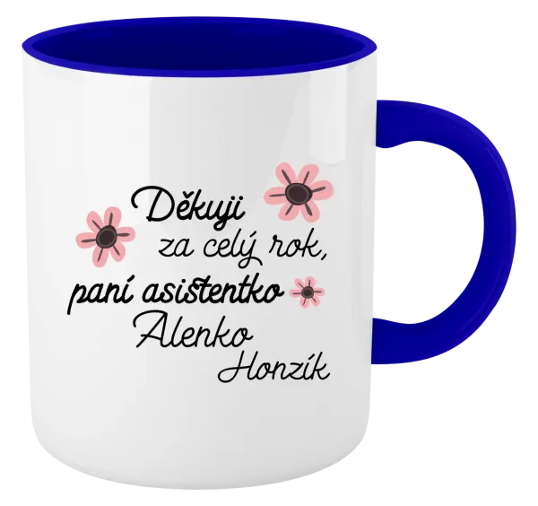 Hrnek Děkuji za celý rok, paní asistentko