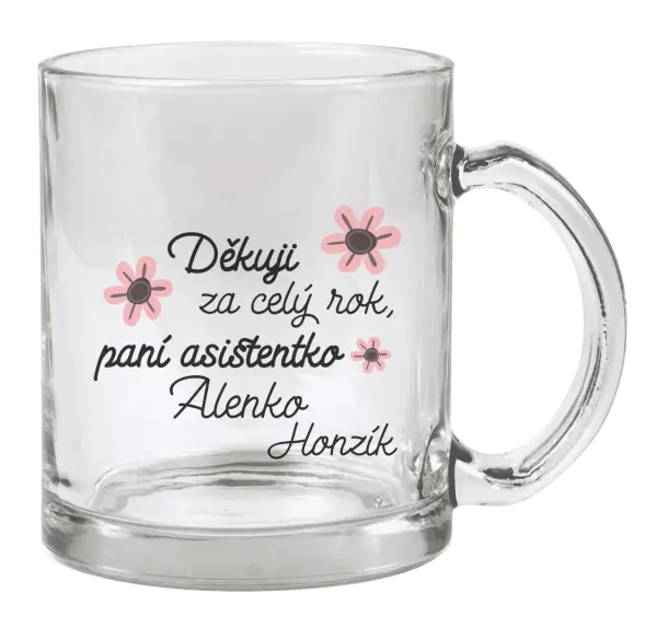 Hrnek Děkuji za celý rok, paní asistentko