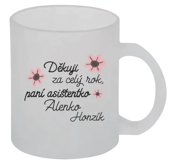 Hrnek Děkuji za celý rok, paní asistentko