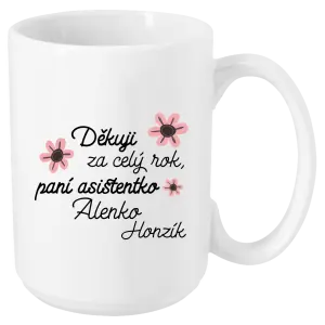 Hrnek Děkuji za celý rok, paní asistentko