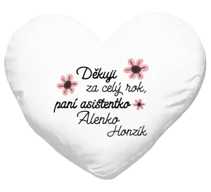 Polštář Děkuji za celý rok, paní asistentko